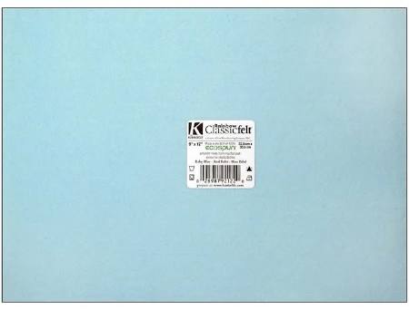 FELT BABY BLUE 9X12 SHEET